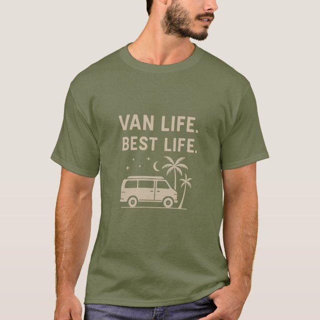 Van Life. Best Life. – Minimalist Camper Tee (Front)