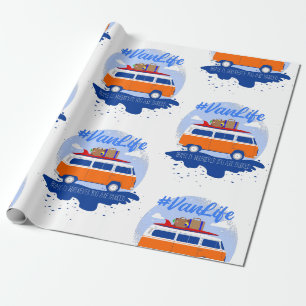 van life boho hippie wrapping paper
