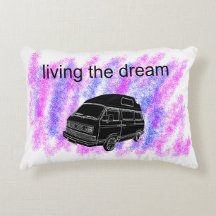 Van life camper van accent pillow