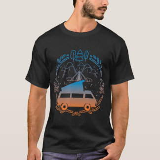 Van Life Design - Vanagon Van Bus Dipper Campfire  T-Shirt