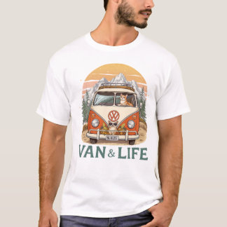 Van Life Paws  Adventure  T-Shirt