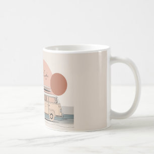 Van Life Surf Van – Retro Beach Camper Aesthetic Coffee Mug