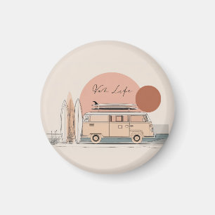 Van Life Surf Van – Retro Beach Camper Aesthetic Magnet