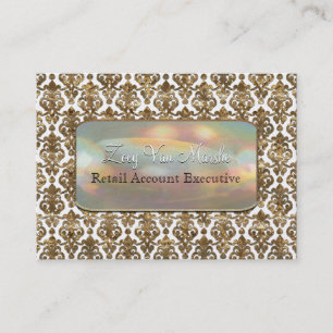Van Marche Elegant Damask Professional Business Card
