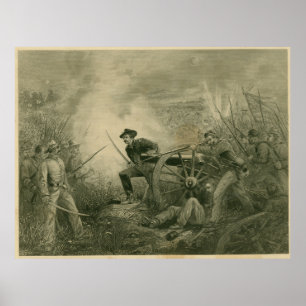 Van Pelt's Battery at Chickamauga Poster