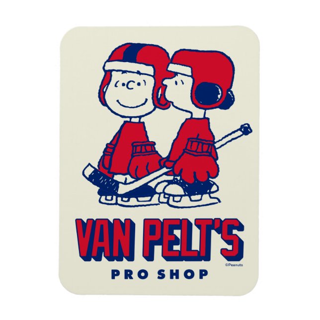 Van Pelt's Hockey Club Pro Shop Pattern Magnet (Vertical)