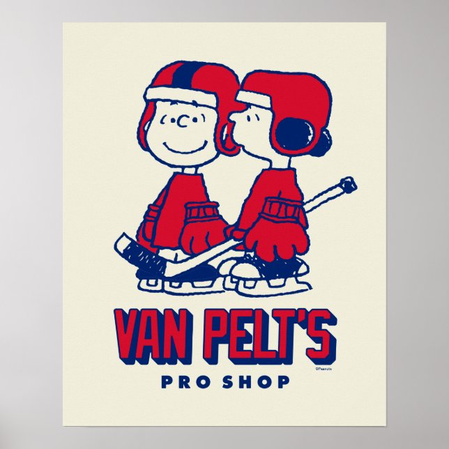 Van Pelt's Hockey Club Pro Shop Pattern Poster (Front)