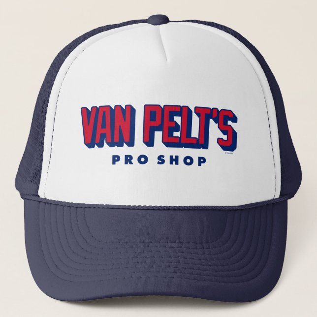 Van Pelt's Hockey Club Pro Shop Pattern Trucker Hat (Front)