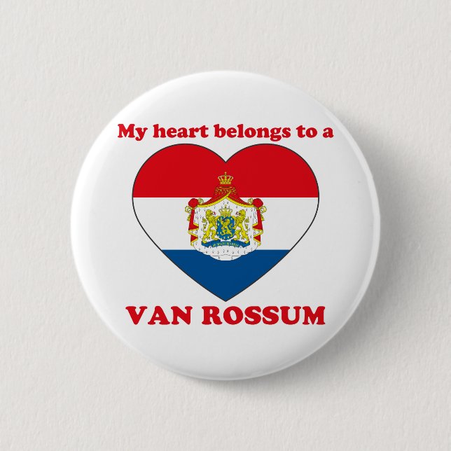 Van Rossum 2 Inch Round Button (Front)
