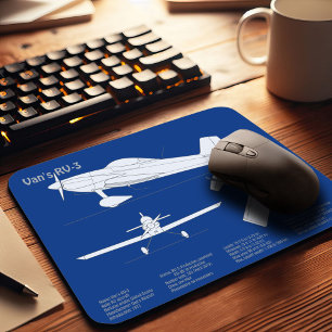 Van’s RV-3 - Airplane Blueprint Plans ABD Mouse Pad