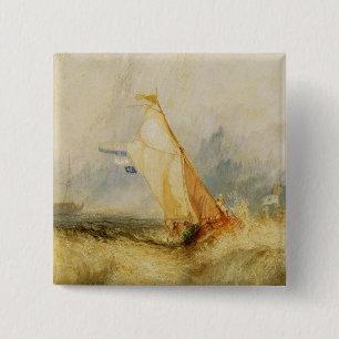 Van Tromp Going About to Please His Masters 2 Inch Square Button