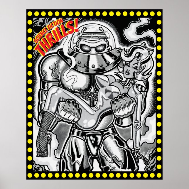 Vana DeVinyl™/Science Fiction Thrills ! Affiche (Devant)