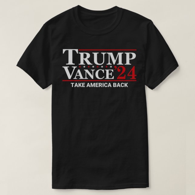 Vance 2024 Take America Back T-Shirt (Design Front)