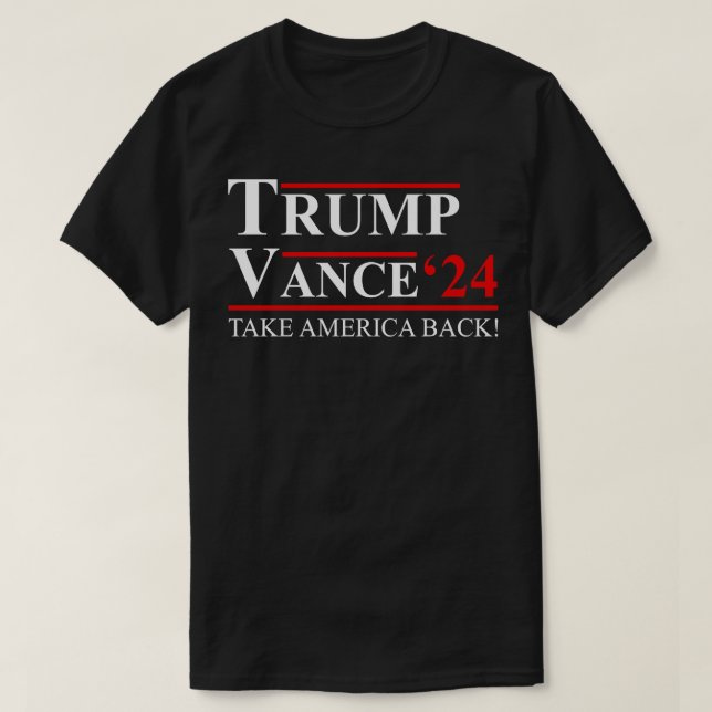 Vance 2024 Take America Back Vice VP 2024 Election T-Shirt (Design Front)