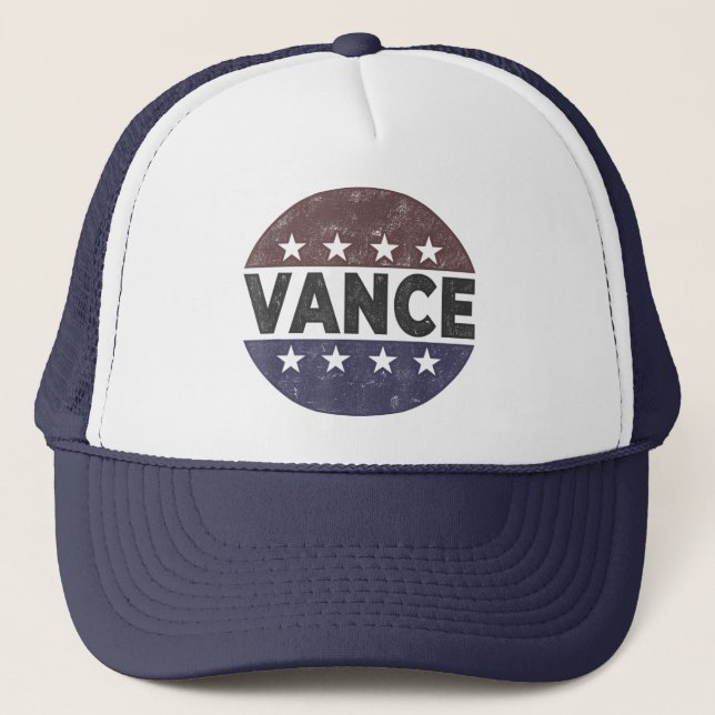 Vance 2028 JD Vance President 2028 Trucker Hat (Front)