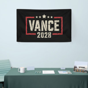 Vance 2028 President Election Campaign US Flag  Banner