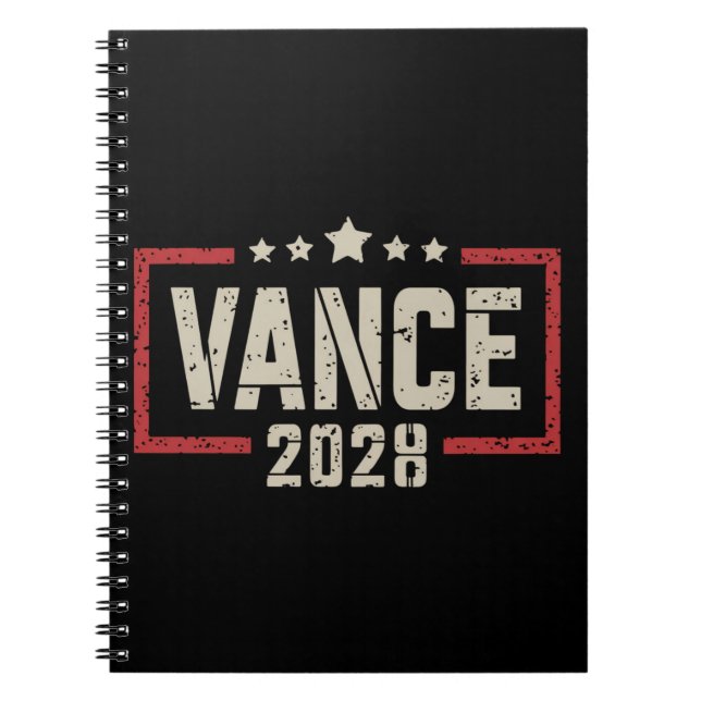 Vance 2028 President Election Campaign US Flag  Notebook (Front)