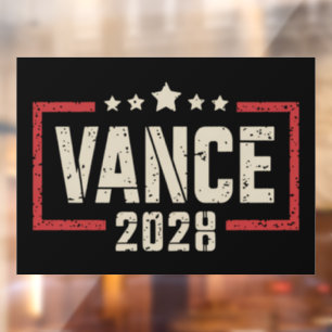 Vance 2028 President Election Campaign US Flag  Window Cling