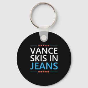 Vance Skis In Jeans Funny Skiing Jd Vance Ski Quot Keychain