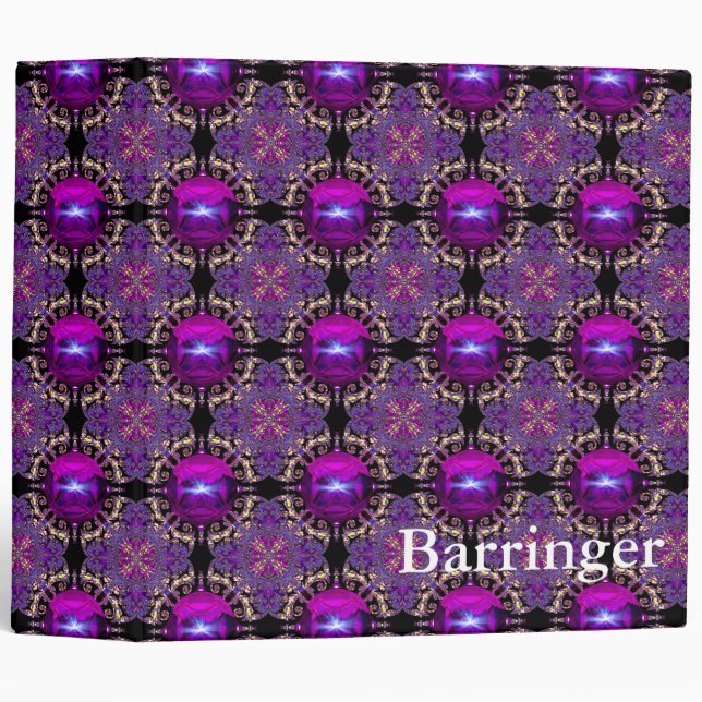 Vanceromay Elegant   Monogam Binder (Front/Spine)