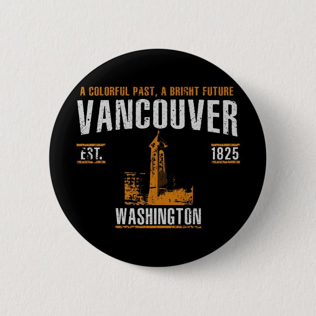 Vancouver 2 Inch Round Button (Front)