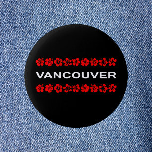 Vancouver Aloha Bands Dark Colour 2 Inch Round Button