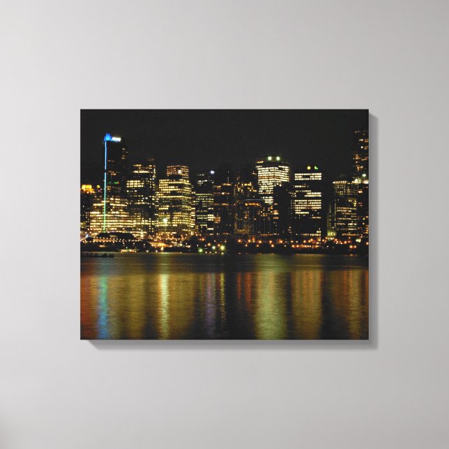 Vancouver Art Print Vancouver Cityscape Canvas (Front)