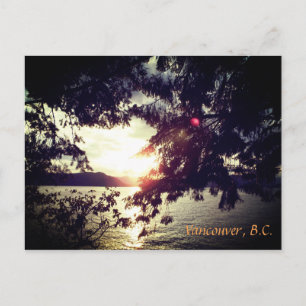 Vancouver, B.C. Sunset Postcard