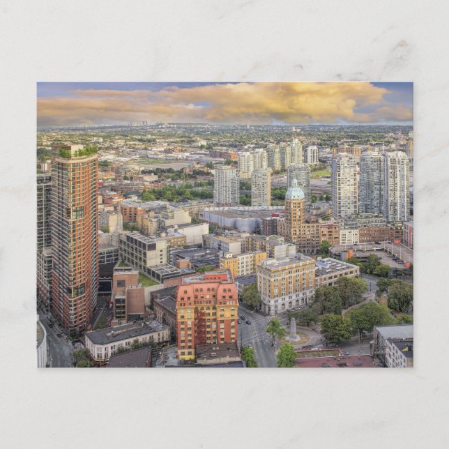 Vancouver BC Canada Downtown Cityscape Postcard (Front)