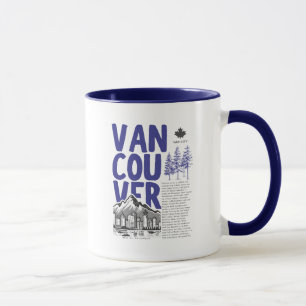 Vancouver BC Canada Skyline Mug