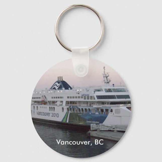 Vancouver, BC ferry souvenir keychain (Front)