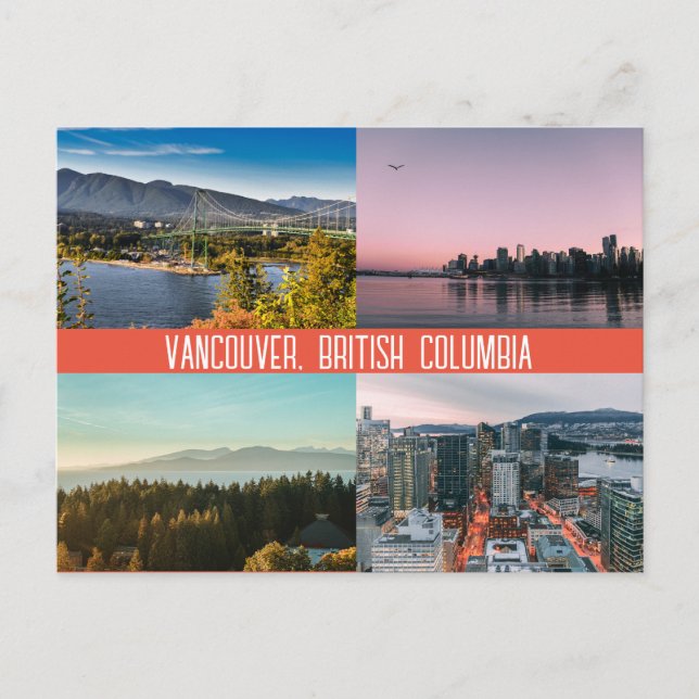Vancouver, BC Postcard (Front)