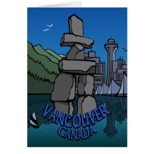 Vancouver BC Souvenir Art Cards Customized Cards