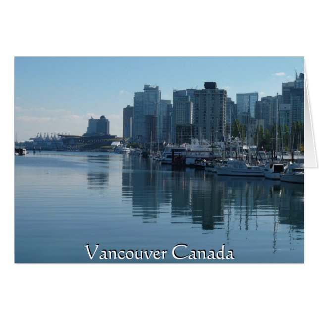 Vancouver BC Souvenir Cards Personalized Vancouver (Front Horizontal)