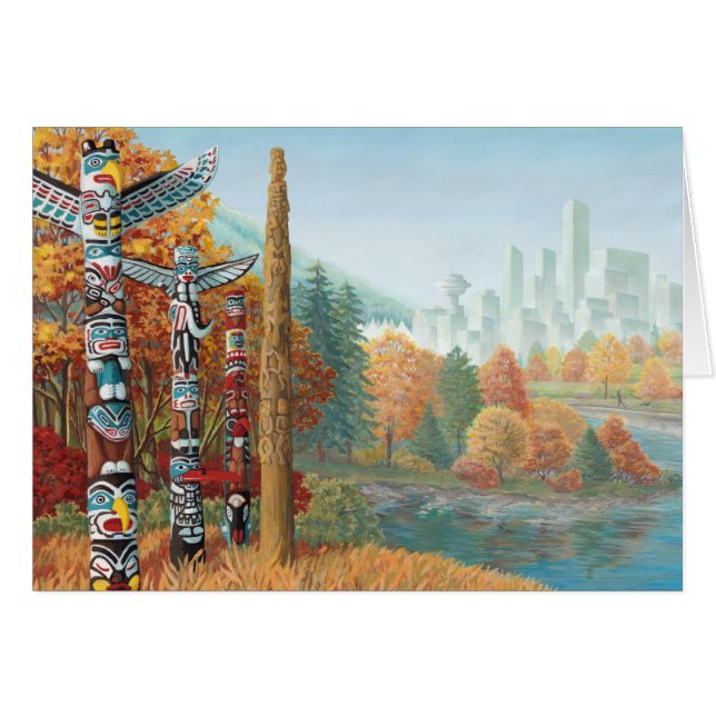 Vancouver BC Souvenir Cards Vancouver Art Cards (Front Horizontal)