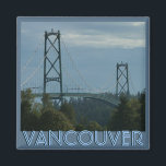 Vancouver BC Souvenir Magnets Vancouver Gifts<br><div class="desc">Vancouver Souvenir Fridge Magnet Vancouver BC Canada Landmark Art Gifts for Men,  Women,  Kids,  Home & Office Vancouver Landmark Art Magnets Vancouver Gifts featuring the Lions Gate Bridge Vancouver Skyline Souvenirs Design by Artist / Designer Kim Hunter. See www.kimhunter.ca for more Vancouver Souvenirs & Gifts Online.</div>