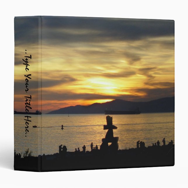 Vancouver Binder Custom Vancouver Sunset Binder (Front/Spine)