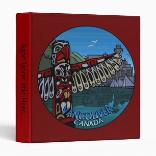 Vancouver Binder Personalized Vancouver Art Binder