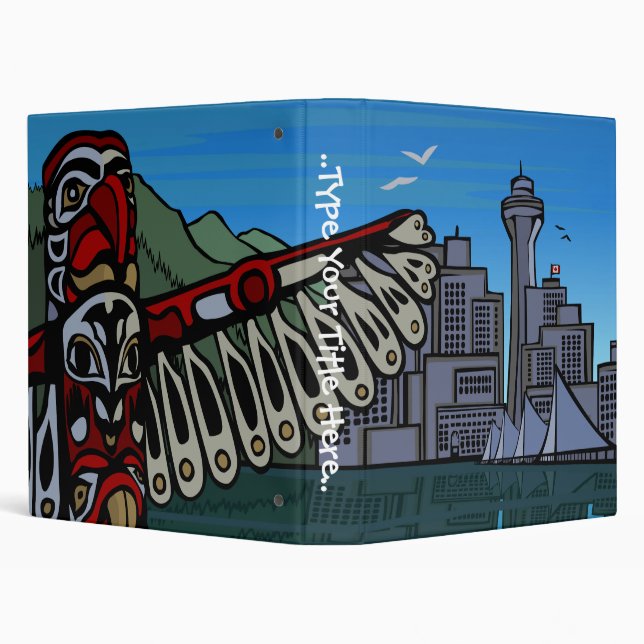 Vancouver Binder Personalized Vancouver Art Binder (Background)