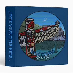 Vancouver Binder Personalized Vancouver Art Binder