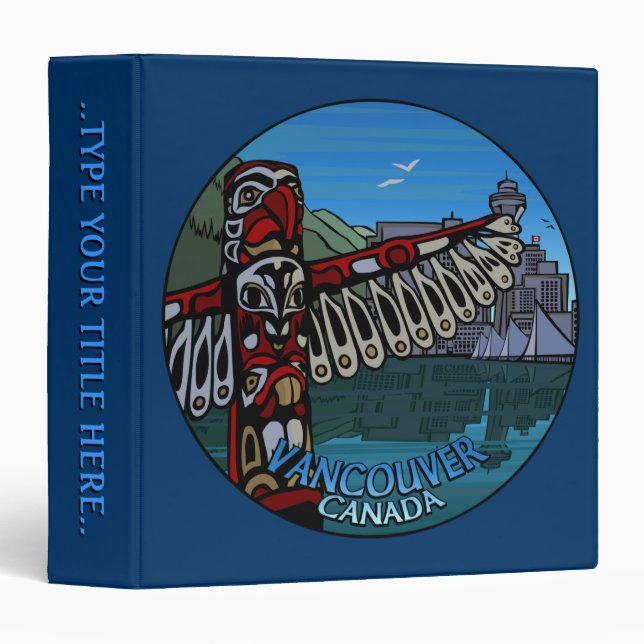 Vancouver Binder Personalized Vancouver Art Binder (Front/Spine)