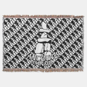 Vancouver Blanket Vancouver Inukshuk Souvenir Gift