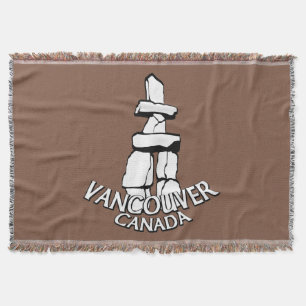 Vancouver Blanket Vancouver Inukshuk Souvenir Gift