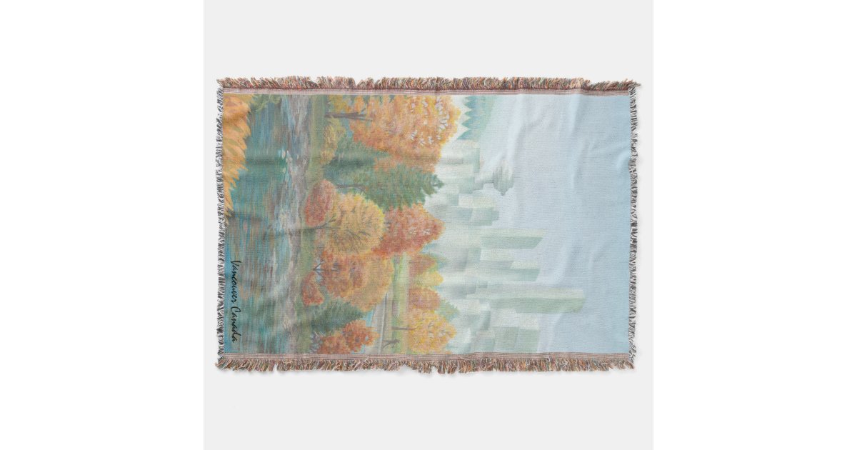 Vancouver Blanket Vancouver Skyline Art Souvenirs Zazzle