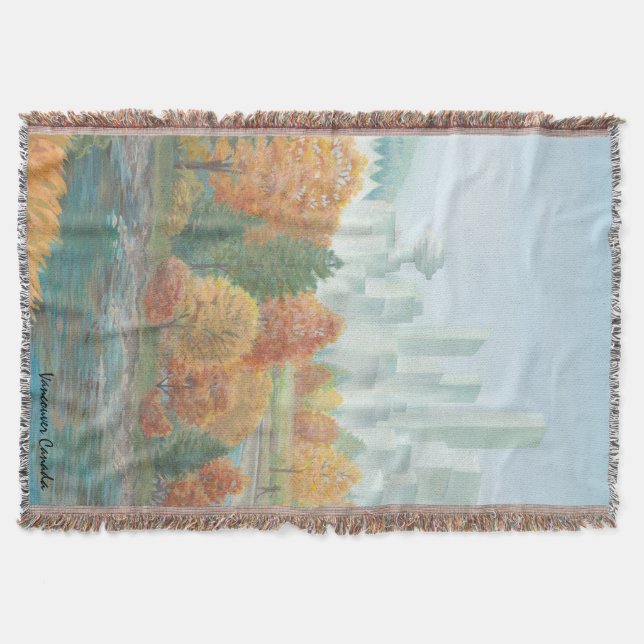 Vancouver Blanket Vancouver Skyline Art Souvenirs (Front)