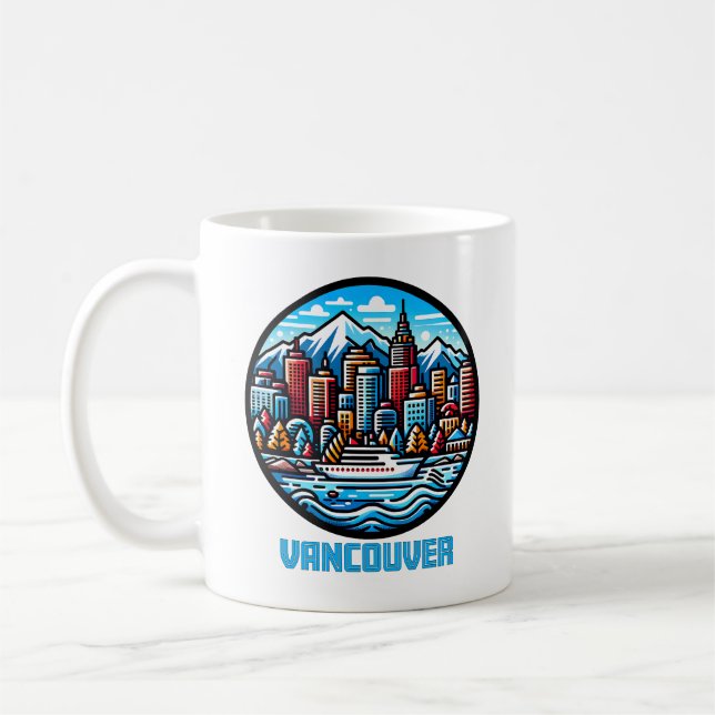 Vancouver British Columbia Canada Coffee Mug (Left)