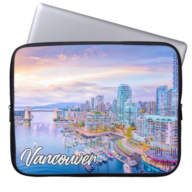 Vancouver, British Columbia, Canada Laptop Sleeve (Front)