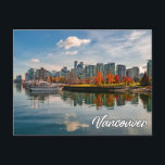 Vancouver, British Columbia, Canada Postcard<br><div class="desc">This breathtaking postcard features a scenic photograph of the beautiful Pacific Northwestern city of Vancouver,  in British Columbia,  Canada. This postcard would make a truly wonderful greeting for best of friends and family.</div>