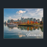 Vancouver, British Columbia, Canada Postcard<br><div class="desc">This breathtaking postcard features a scenic photograph of the beautiful Pacific Northwestern city of Vancouver,  in British Columbia,  Canada. This postcard would make a truly wonderful greeting for best of friends and family.</div>