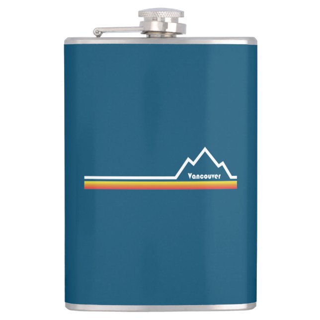 Vancouver, British Columbia Hip Flask (Front)